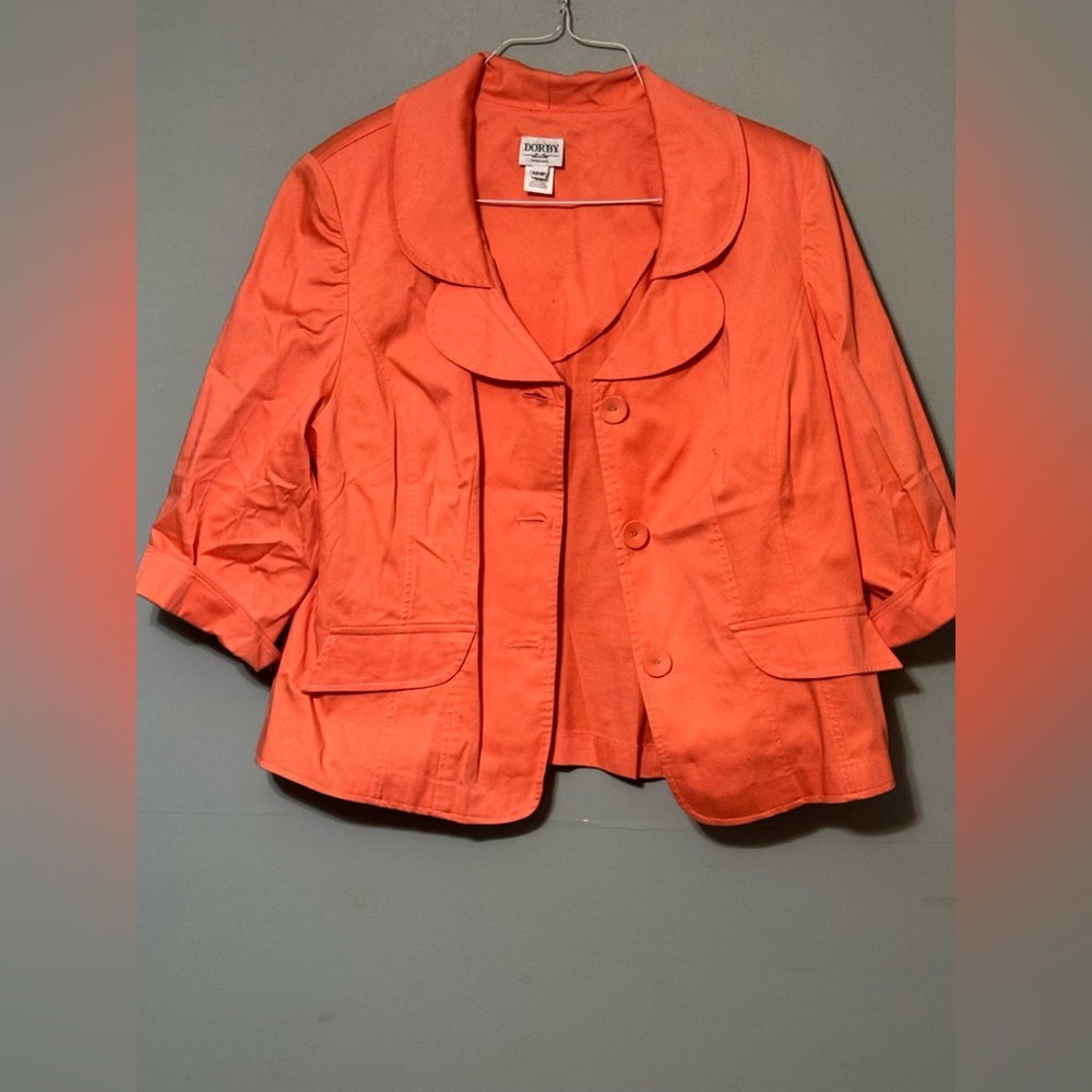 Jones New York Women's Bold Orange Suit Jacket